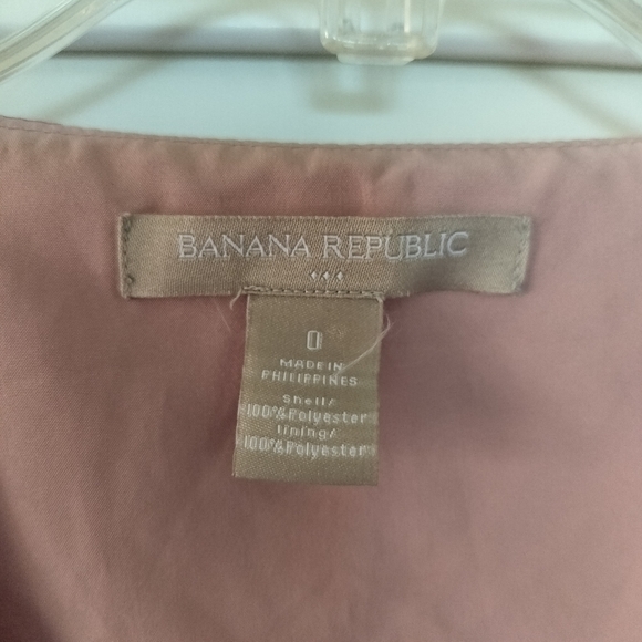 Banana Republic Vneck Sleeveless Floral Dress  Layered Size 0 - Picture 2 of 13